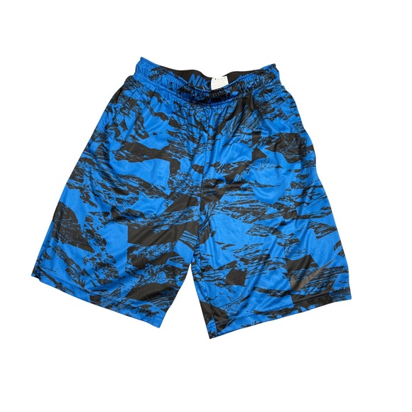 Nike Dri-FIT Shorts Men's Medium Blue Black Athletic Training Gym Workout - Picture 1 of 5